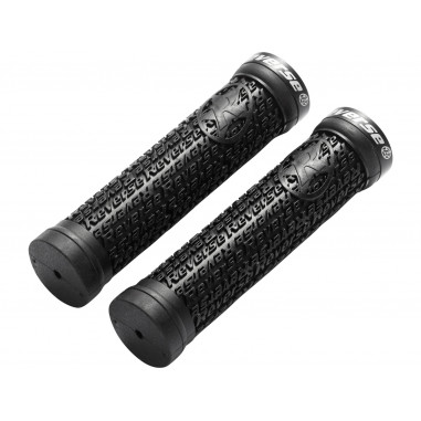 REVERSE Grips Stamp Single Lock-On Ø30mm x 135mm Black-Black