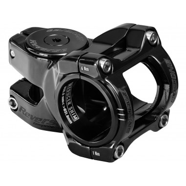 REVERSE Stem Black-ONE Titanium D-2 35mm, Ø31,8 &  Ø35mm, Black inkl. Top Cap 