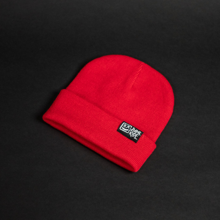 JUNKRIDE CLASSIC BEANIE RED 2025