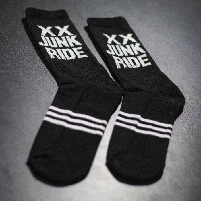 JUNKRIDE CREW XX SOCKS BLACK/WHITE