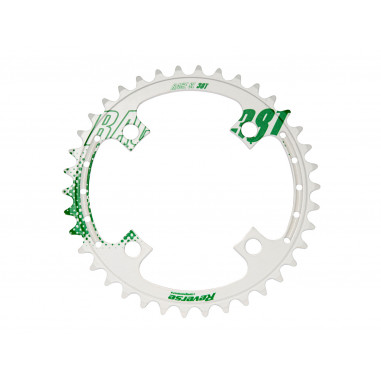 REVERSE Chainring Race SL Style 104mm 38T white-green