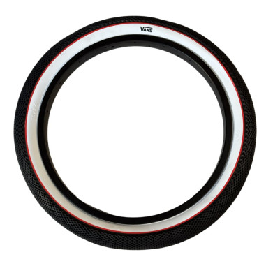 CULT VANS BMX PLÁŠŤ Black/ White Wall/ Red Stripe