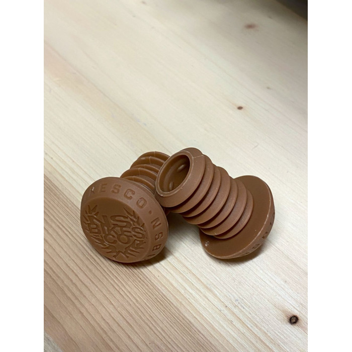 NS bikes Holdfast Bar Ends - Brown