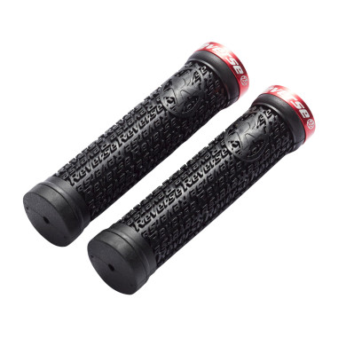 REVERSE Grip Stamp Single Lock-On Ø30mm x 135mm black-red