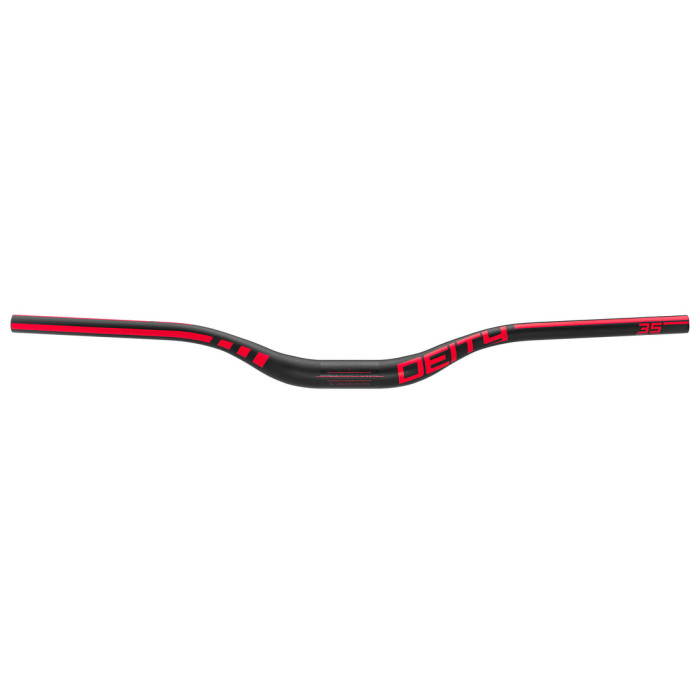 DEITY Carbon Handlebars Speedway 35 mm - red Rise: 30 mm