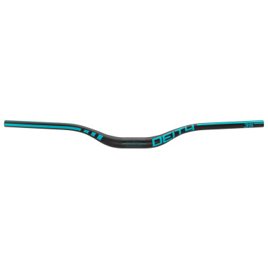 DEITY Carbon Handlebars Speedway 35 mm - turquoise Rise: 30 mm 2