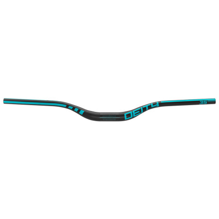 DEITY Carbon Handlebars Speedway 35 mm - turquoise Rise: 30 mm