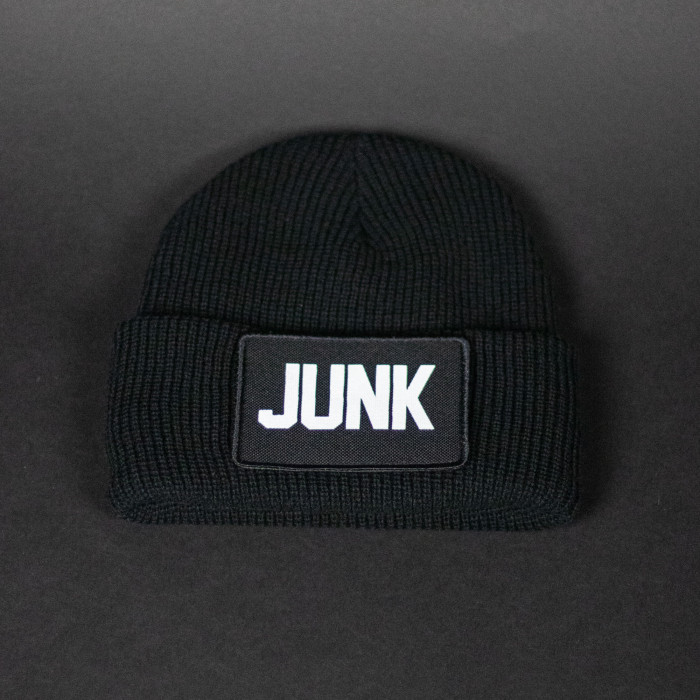 JUNKRIDE CREW PATCH LOGO KULICH ČERNÝ