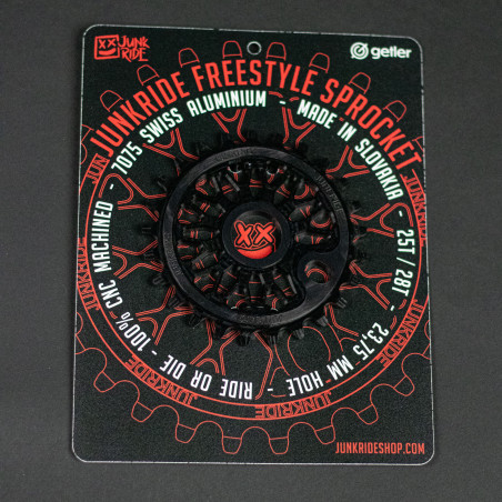 JUNKRIDE FREESTYLE SPROCKET 25T BLACK