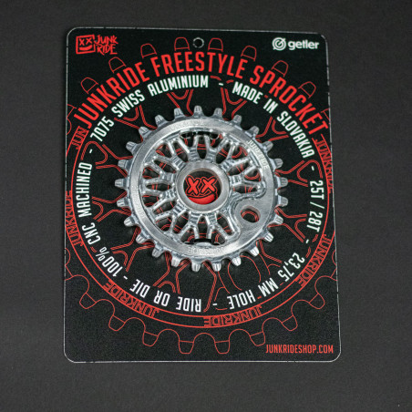 JUNKRIDE FREESTYLE SPROCKET 25T SILVER