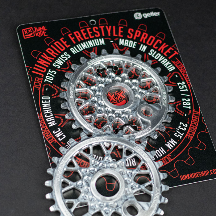 JUNKRIDE FREESTYLE SPROCKET 28T SILVER