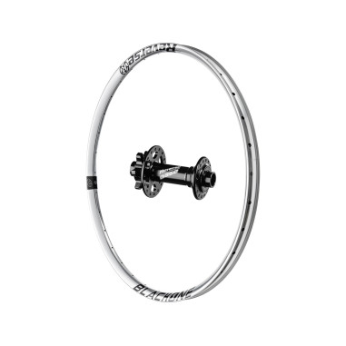 Reverse Wheel, Front, Black One 26" 15 x 100 mm with Base Hub silver