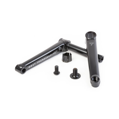 Odyssey Thunderbolt DJ Crankset 170mm RHD, rust proof black