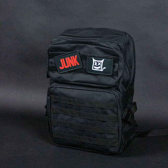 JUNKRIDE TACTICAL BACKPACK BLACK