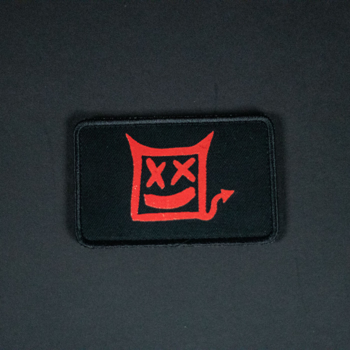 JUNKRIDE VELCRO PATCH NÁŠIVKA JUNKYDEVIL RED