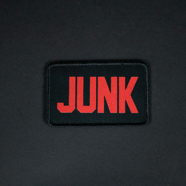 JUNKRIDE VELCRO PATCH NÁŠIVKA JUNK RED