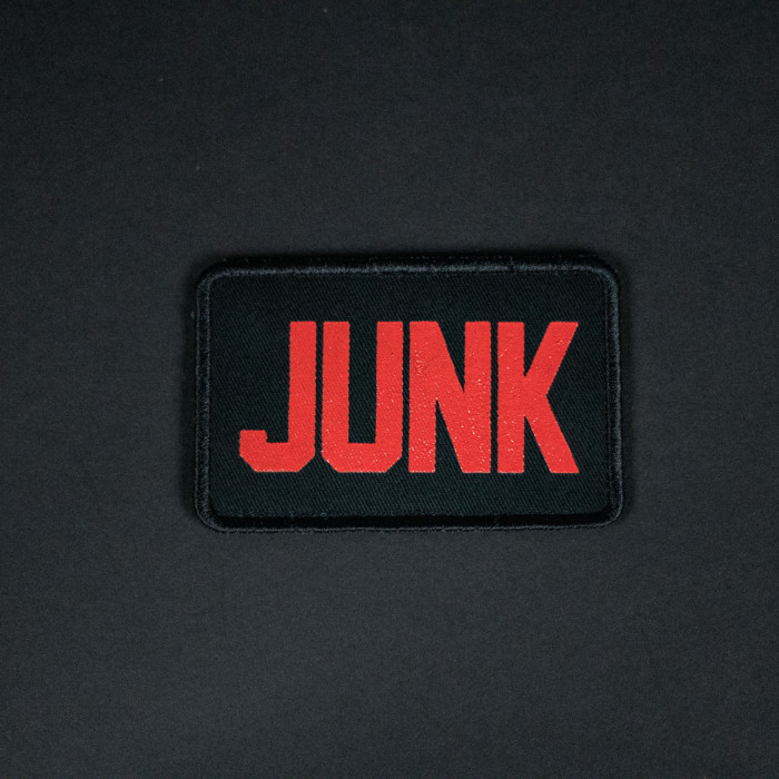 JUNKRIDE VELCRO PATCH JUNK RED