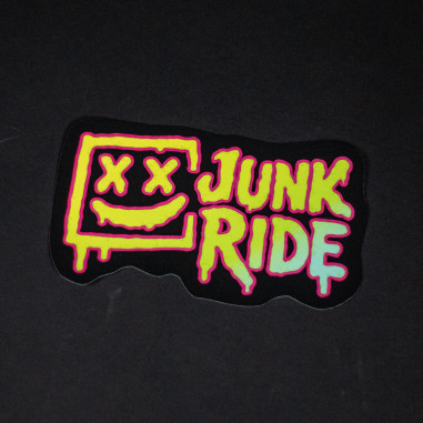 JUNKRIDE CREW CRAZY LOGO STICKER 30CM