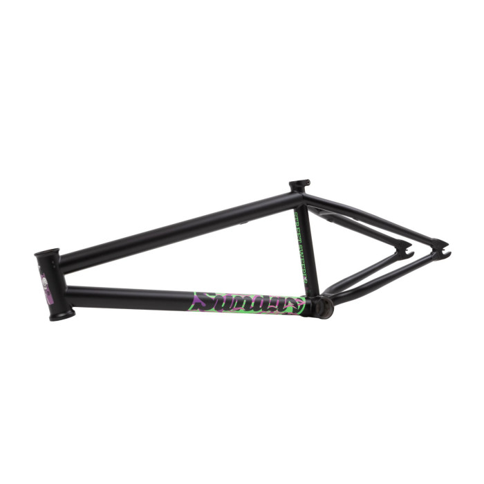 FRAME, Sunday Street Sweeper 21" matte black w. pur./grn flames