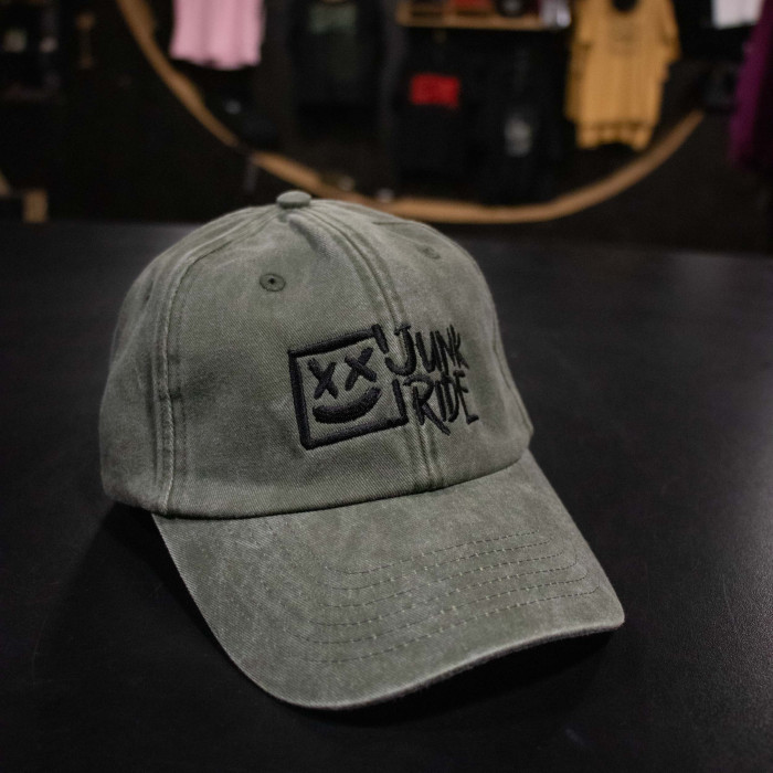 JUNKRIDE CREW LOGO LOW CAP GREEN