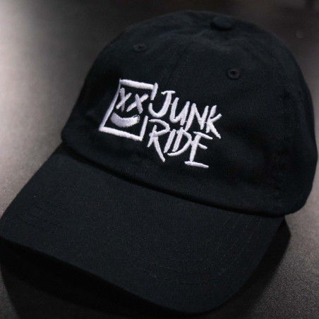 JUNKRIDE CREW LOGO LOW CAP BLACK