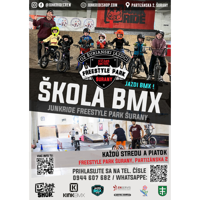 TRÉNING ŠKOLA BMX/MTB JUNKRIDE FREESTYLE PARK