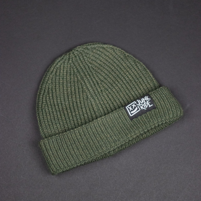 JUNKRIDE BEANIE SHORT OLIVE
