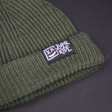 JUNKRIDE BEANIE SHORT OLIVE 2