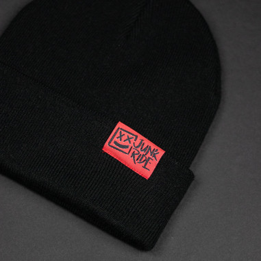 JUNKRIDE BEANIE CLASSIC BLACK 2