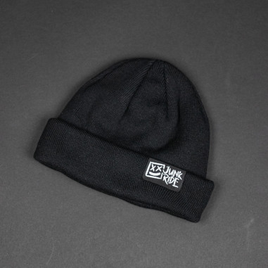 JUNKRIDE SUPER SHORT BEANIE BLACK