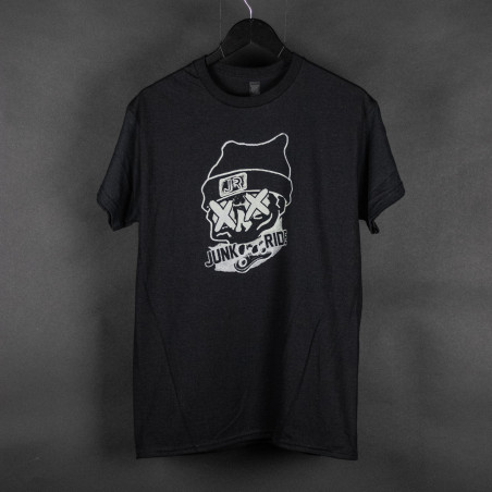 JUNKRIDE SKULL T-SHIRT BLACK