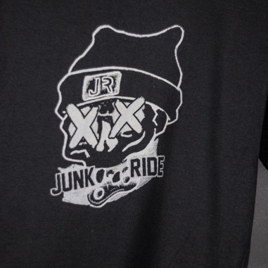 JUNKRIDE SKULL T-SHIRT BLACK 2