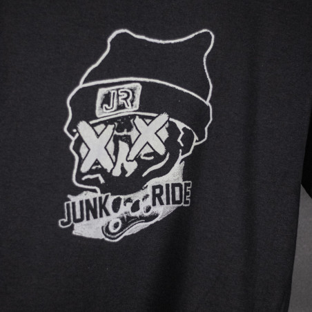 JUNKRIDE SKULL T-SHIRT BLACK