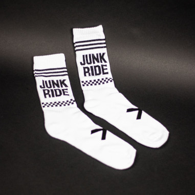 JUNKRIDE RACING SOCKS WHITE
