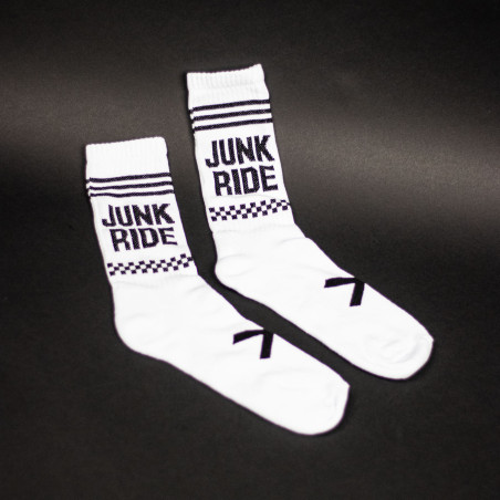 JUNKRIDE RACING SOCKS WHITE