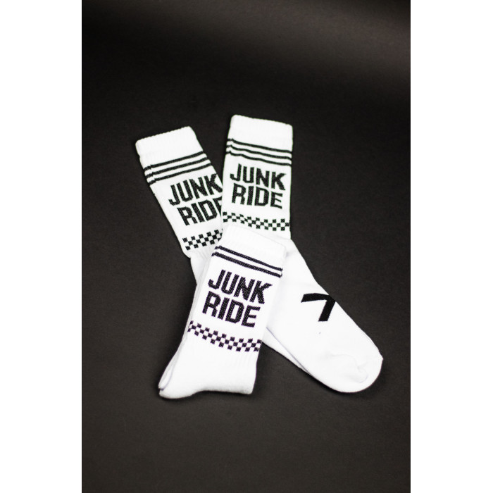 JUNKRIDE RACING SOCKS WHITE