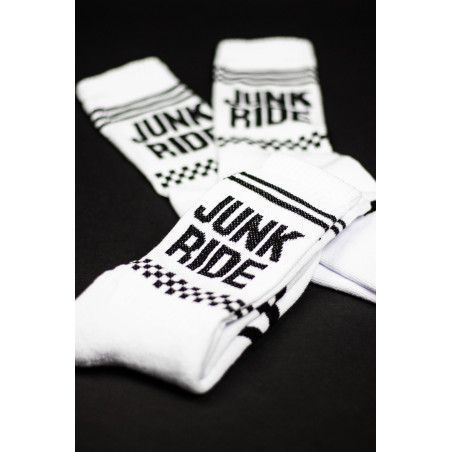 JUNKRIDE RACING SOCKS WHITE