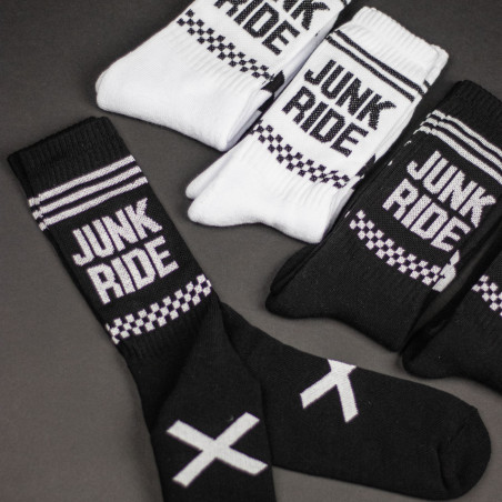 JUNKRIDE RACING SOCKS WHITE