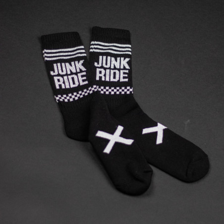 JUNKRIDE RACING PONOŽKY ČIERNE