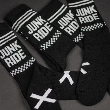 JUNKRIDE RACING SOCKS BLACK 2