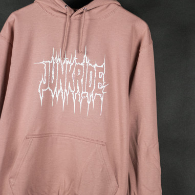JUNKRIDE PUNK HOODIE DUSTY PINK 2