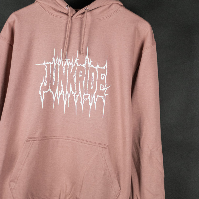 JUNKRIDE PUNK HOODIE DUSTY PINK