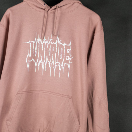 JUNKRIDE PUNK HOODIE DUSTY PINK