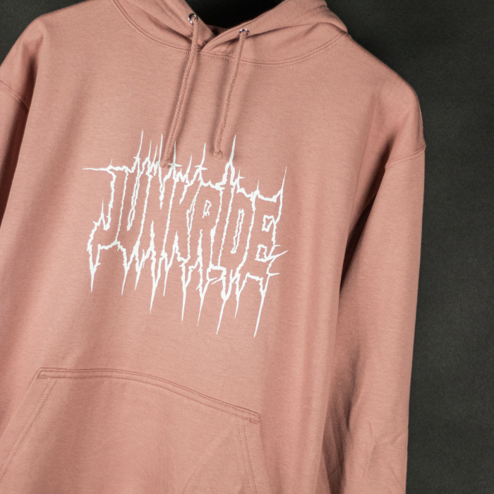 JUNKRIDE PUNK HOODIE DUSTY PINK