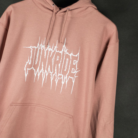 JUNKRIDE PUNK HOODIE DUSTY PINK