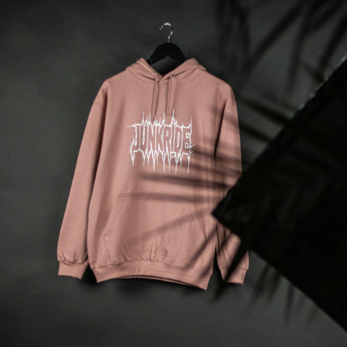 JUNKRIDE PUNK HOODIE DUSTY PINK