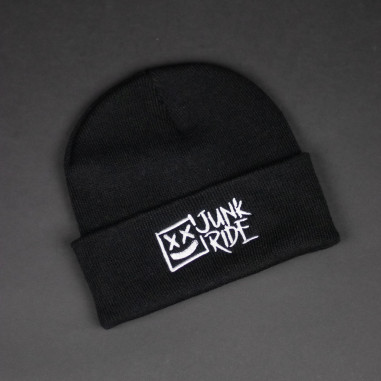 JUNKRIDE LOGO BEANIE BLACK