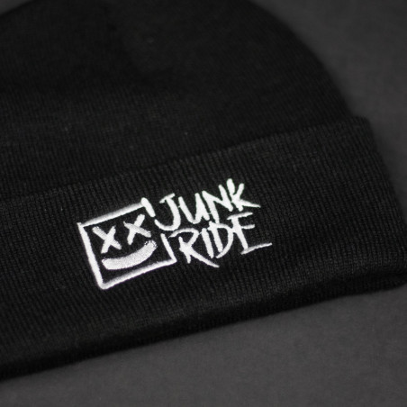 JUNKRIDE LOGO BEANIE BLACK