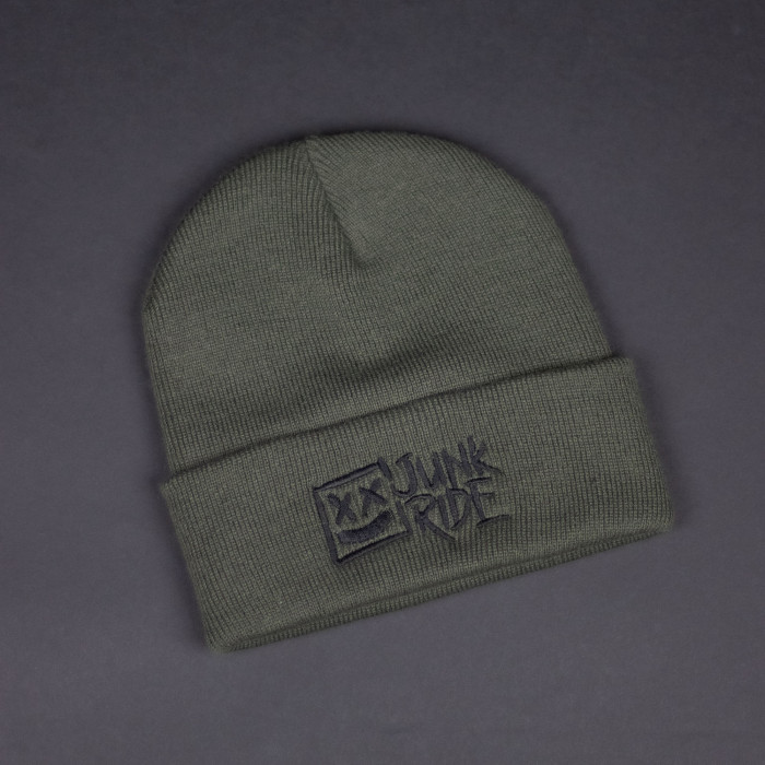 JUNKRIDE LOGO BEANIE GREEN