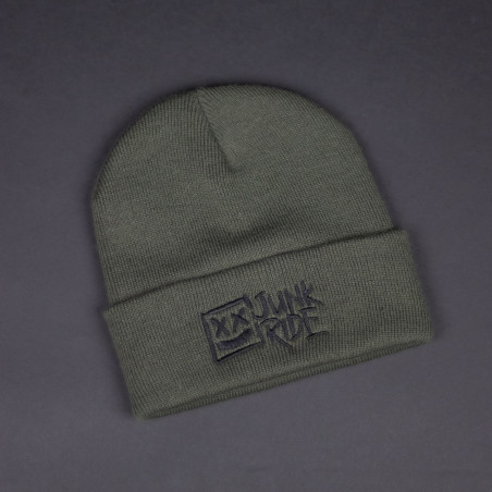 JUNKRIDE LOGO BEANIE GREEN